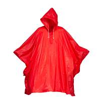 Water-resistant, embossed pvc (260 g) poncho, supplied in a transparent bag. one size