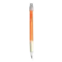 Abs plastic snap pen with rubberised grip and transparent clip