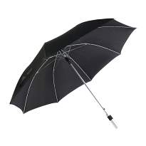 Exclusive automatic golf umbrella with aluminium shaft and crook handle