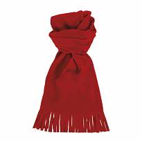 Fleece scarf with tassels