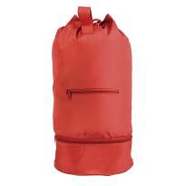 Microfibre kit bag with double shoulder straps (backpack) and 2 pockets (one for shoes)