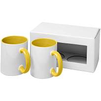Ceramic sublimation mug 2-pieces gift set