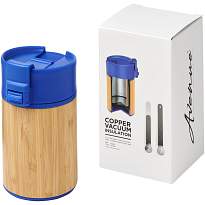 Arca 200 ml leak-proof copper vacuum bamboo tumbler