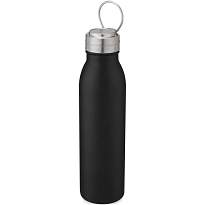 Harper 700 ml stainless steel sport bottle with metal loop