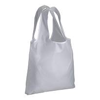 190t polyester foldable shopping bag with gusset and long handles