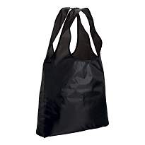 190t polyester foldable shopping bag with gusset and long handles