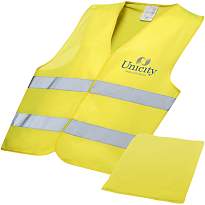 Watch-out XL safety vest in pouch for professional use