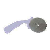 Pizza cutter wheel with abs handle and metal blade