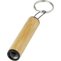 Cane bamboo key ring with light