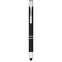 Moneta anodized aluminium click stylus ballpoint pen (blue ink)
