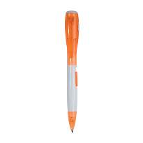 Plastic pen with light, battery included