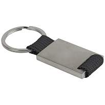 Metal and nylon key ring in a black box