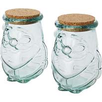 Airoel 2-piece recycled glass container set