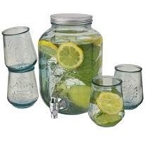 Jardim 5-piece recycled glass set 