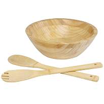 Argulls bamboo salad bowl and tools