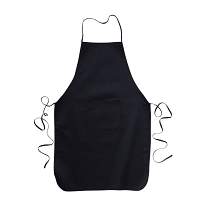 30% cotton/70% polyester (180 g/m2) long cooking apron with front pocket, 60 x 92 cm