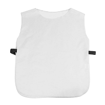 190t polyester bib 45/50 grm2. one size for adult