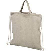 Pheebs 150 g/mï¿½ recycled cotton drawstring backpack