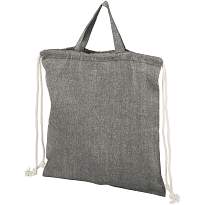 Pheebs 150 g/mï¿½ recycled cotton drawstring backpack