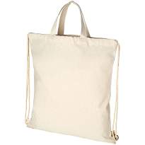 Pheebs 210 g/mï¿½ recycled cotton drawstring backpack