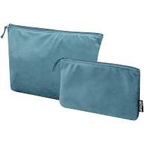 Swift GRS recycled velvet toiletry bag set