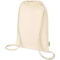 Odisha 100 g/m² OCS organic drawstring bag 5L