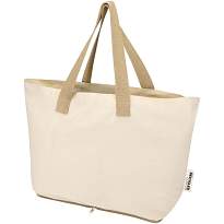 Sierra 140 g/m² GRS recycled foldable cotton tote bag 7L