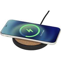 Kivi 10W limestone/cork wireless charging pad