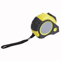 Abs 3-metre quick-release tape measure with lock button, rubber grip and belt clip