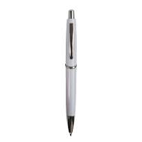 Abs plastic snap pen with coloured barrel and metal clip, jumbo refill