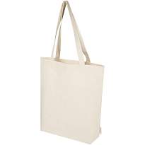 Orissa 180 g/m² GOTS organic wide bottom tote bag 11L