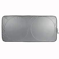 Foldable car windshield sun shade, anti-glare nylon, with case