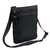 600d polyester 2-pocket man bag with adjustable shoulder strap