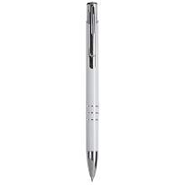 Metal snap pen with 3-ring decoration and chromed details