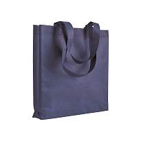 Heat-sealed 80 g/m2 non-woven fabric shopping bag with gusset and long handles