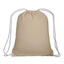 135 g/m2 cotton backpack with drawstring closure