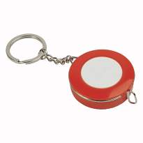 Plastic tape measure with key ring