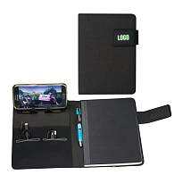 DIN A5 notebook+LED, powerbank