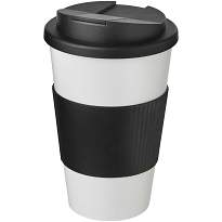 Americano® 350 ml tumbler with grip & spill-proof lid