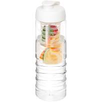 H2O Treble 750 ml flip lid bottle & infuser