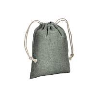 Geanta cadou din bumbac reciclat, 150 g/m2, 10 x 14 cm