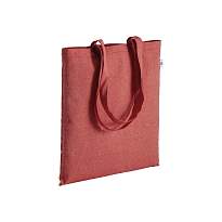 Geanta de cumparaturi din bumbac reciclat 190 g/m2, manere lungi, 38 x 42 cm