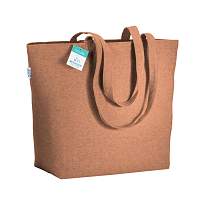 Sacosa cumparaturi din bumbac reciclat 280g/m2, manere lungi si gusset
