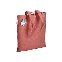 Geanta de cumparaturi din bumbac reciclat, manere lungi - 280g/m2