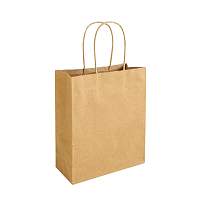 100% recycled paper 100 gr/m2, shopping bag with guesset