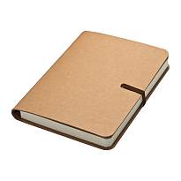 Notebook with brown rubberband