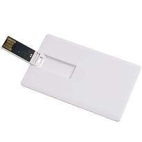 Plastic card-shaped 4 gb pen drive. upload on request
