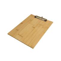 Bamboo a4 folder with metal clip