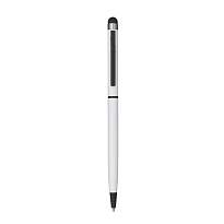 Metal twist pen, with touchscreen, clip and matching tip.