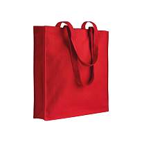 180/g m2 recycled cotton/polyester shopping bag, long handles and gusset